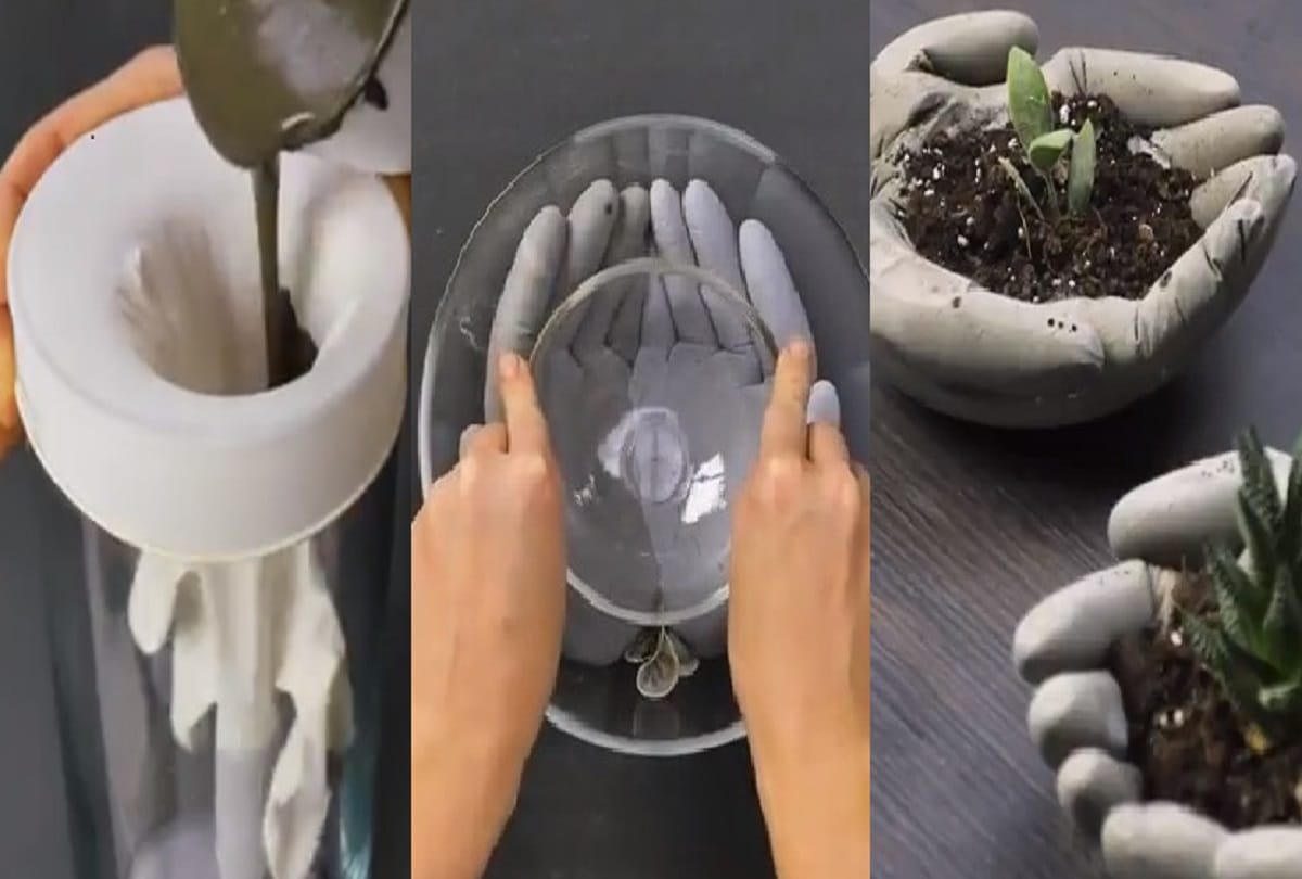 Watch How To Make Cement Showpieces For Home Decor In This DIY Video