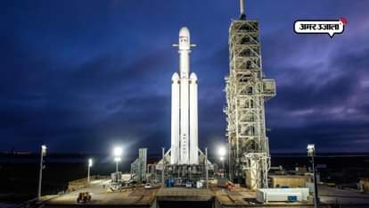 FALCON HEAVY OF SPACE X READY TO LAUNCH FROM KENNEDY SPACE CENTRE