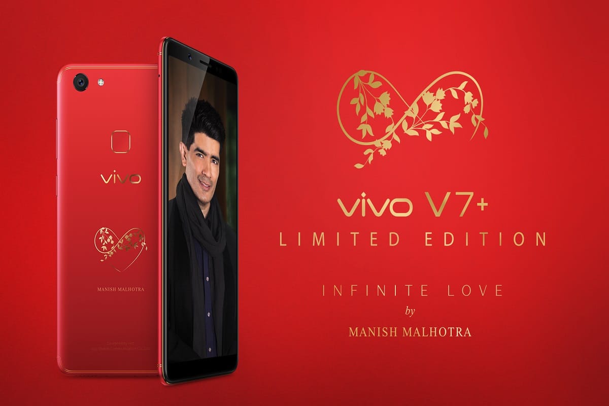 Vivo V7 plus Infinite Red Limited Edition Launched in India, designed by Manish Malhotra