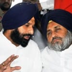 बिक्रम सिंह मजीठिया और सुखबीर सिंह बादल।