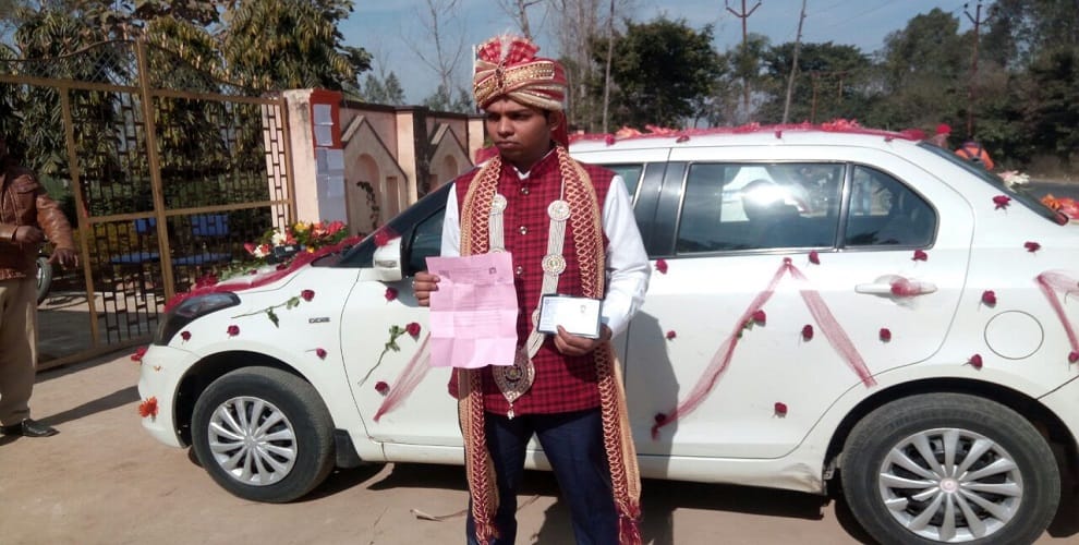 Bridegroom delivered the exam before marriage