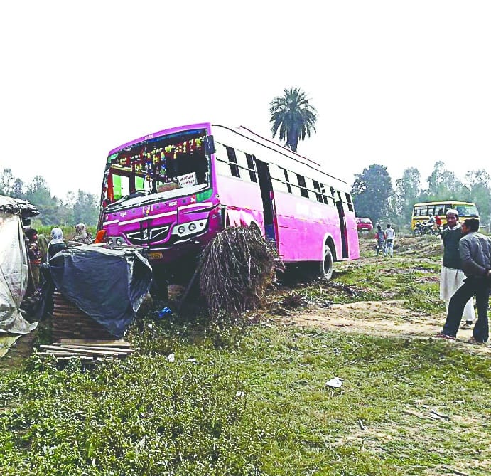 Two youths died in road accident in bijnor