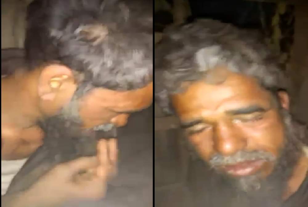 rajasthan sirohi- youth forcefully tried to make an oldie to say jai shree ram  