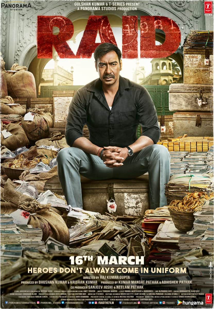 ajay devgn illeana dcruz film raid trailer released