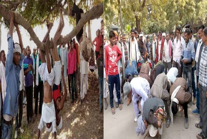 rajasthan bundi farmers unique way of protest demanding water for irrigation 