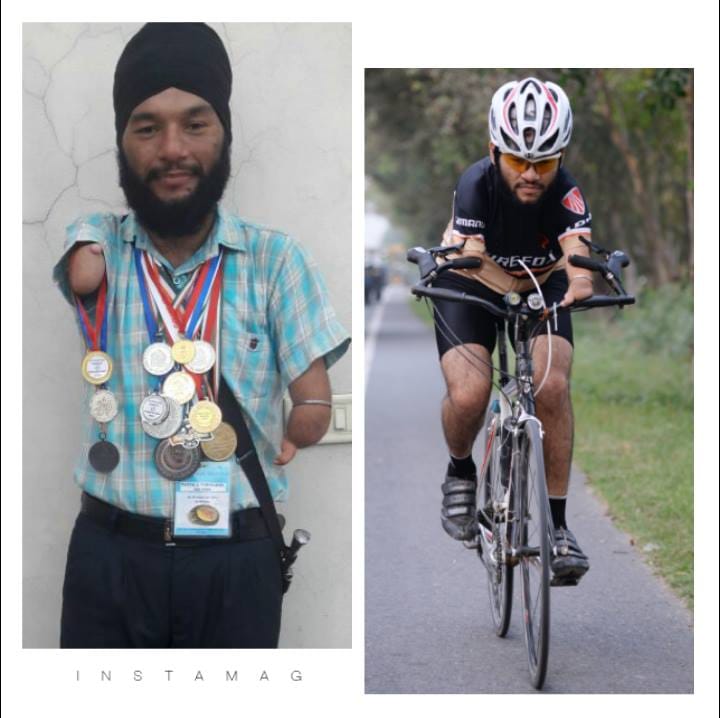 weird people, handicape cyclist jagwinder singh story