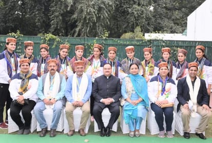 gold medal winner himachal kabbadi team warm welcommed at baddi