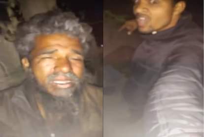 rajasthan sirohi- youth forcefully tried to make an oldie to say jai shree ram  