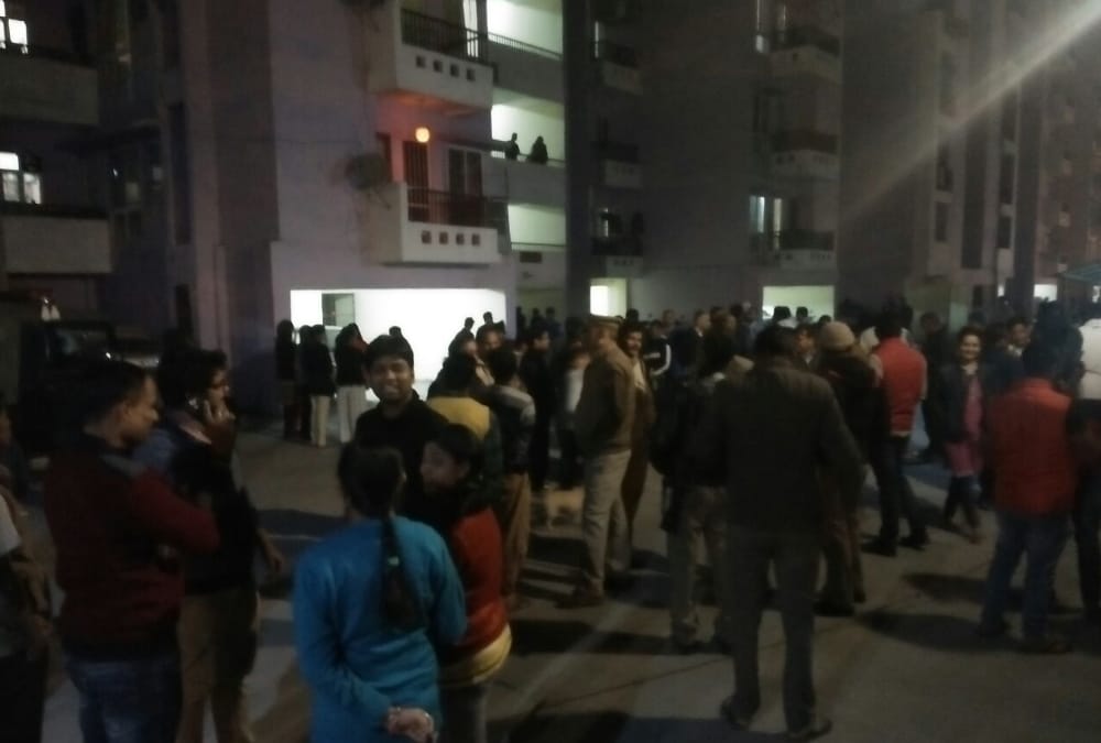 allegedly presence of a terrorist in a flat created ruckus.