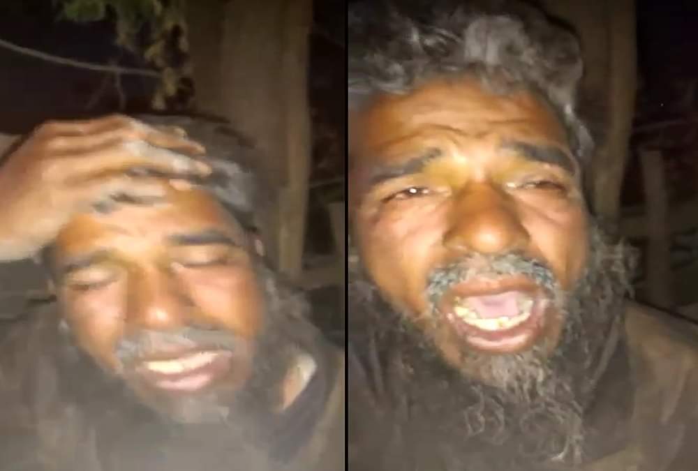 rajasthan sirohi- youth forcefully tried to make an oldie to say jai shree ram  