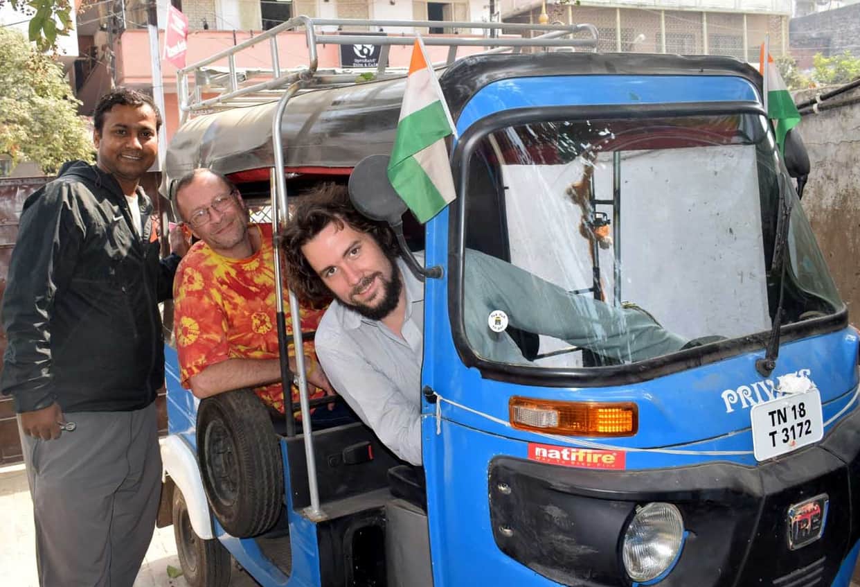 german tourist reach varanasi who travel worldwide
