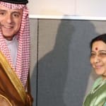 sushma swaraj meets Saudi Arabia Minister of Foreign Affairs