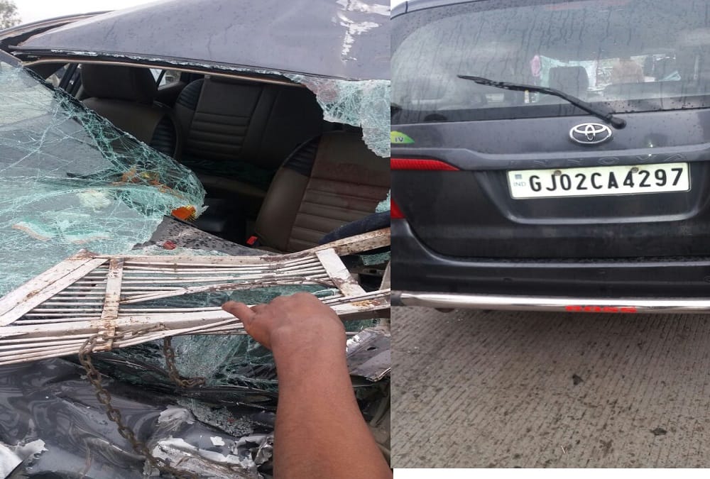 pm modi wife jashodaben injured in car accident near chittorgarh