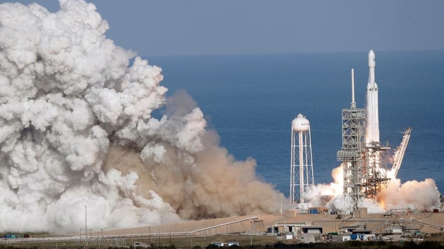 Most powerful Rocket Falcon Heavy launched by spacex from florida