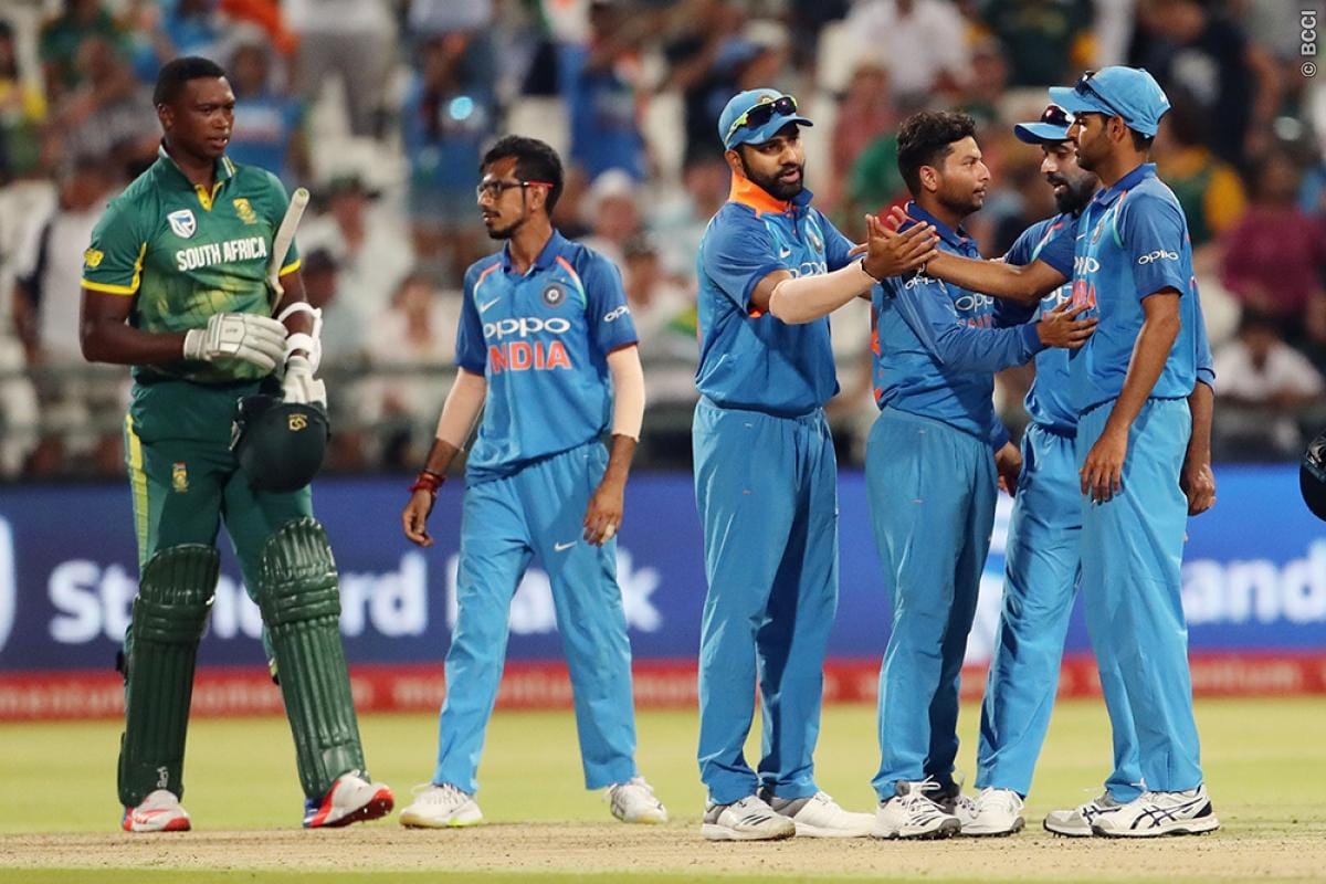 India vs south africa third odi match at cape town live score