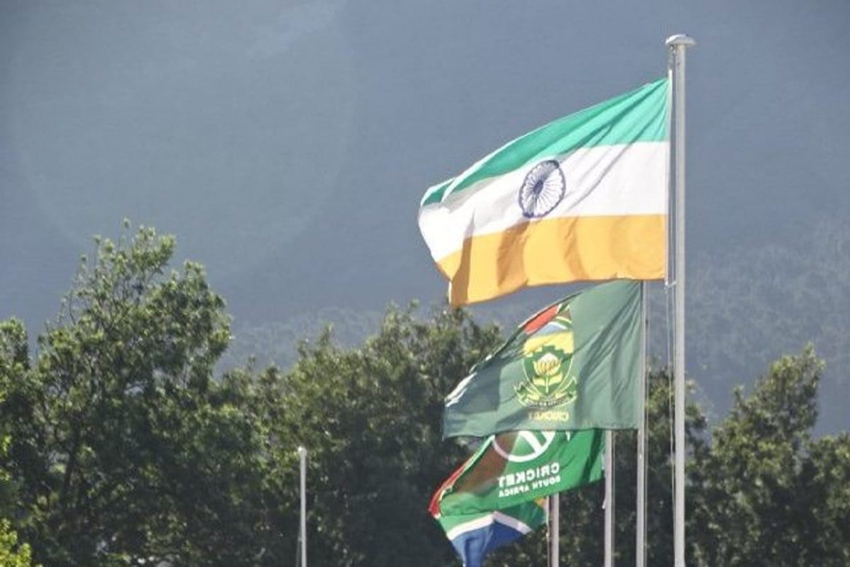 Indian flag has been hoisted opposite in south africa