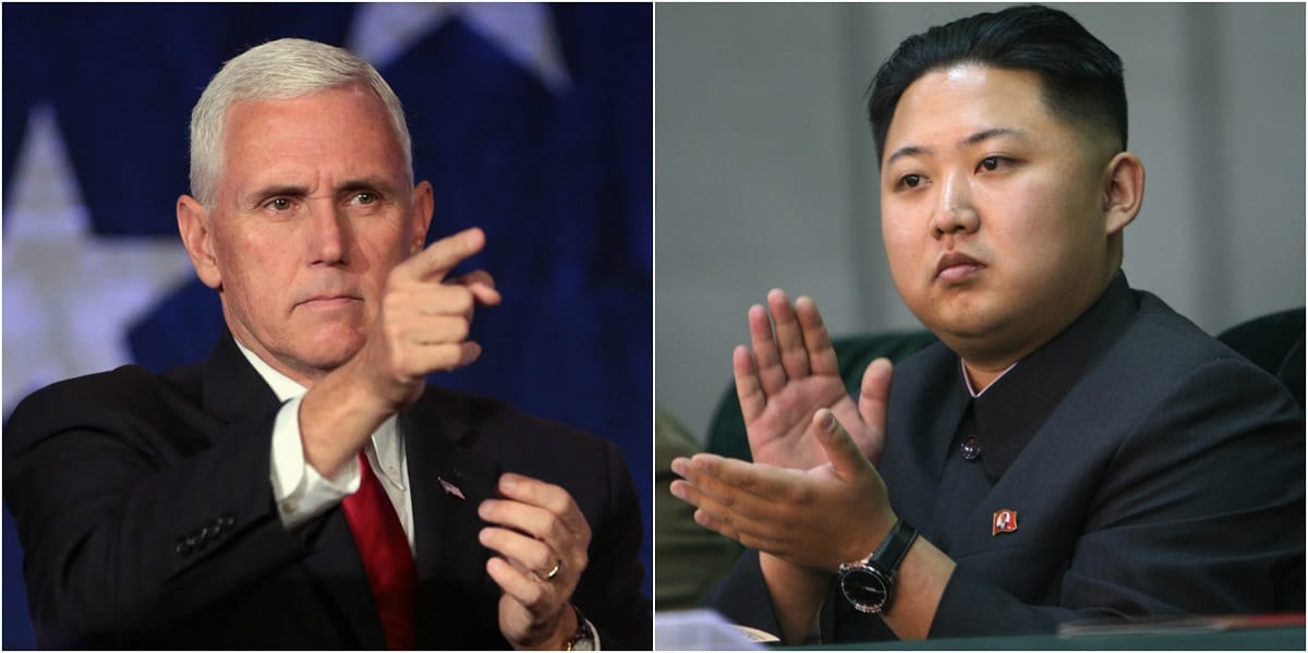 US deputy president mike pence warn north korea for toughest sanctions 