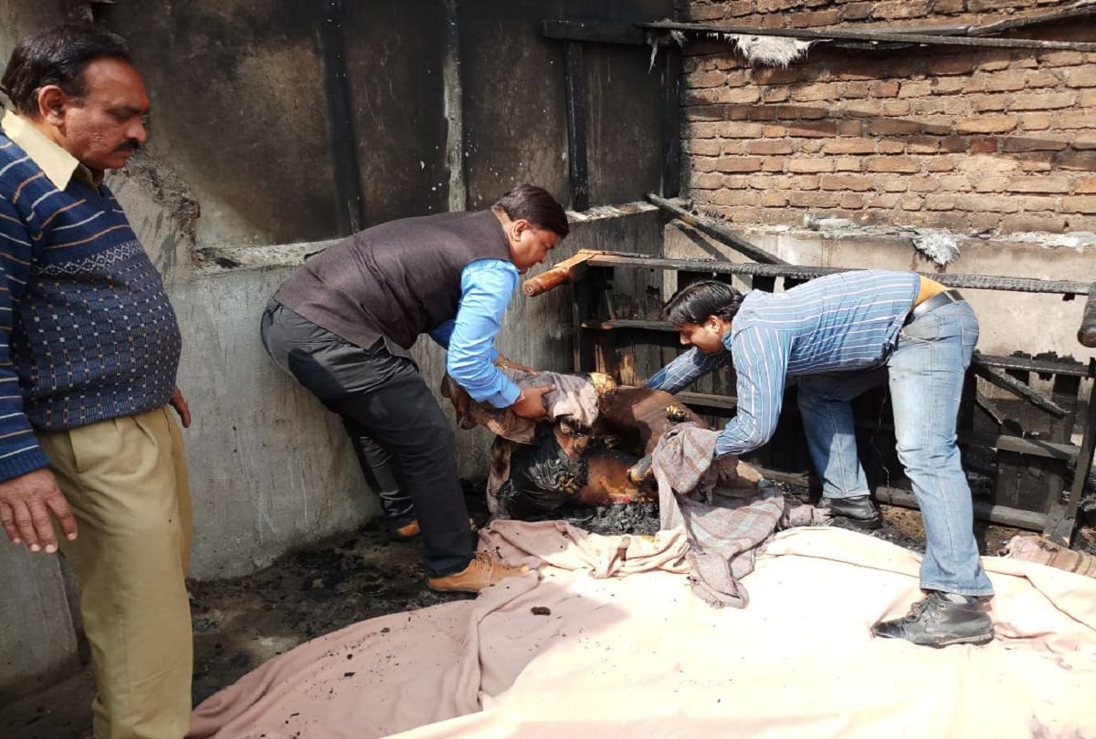 old age man burn alive in kota rajasthan