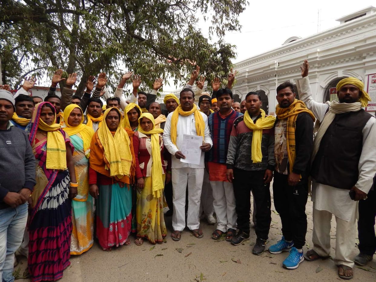 Demonstration against illegal possession of land