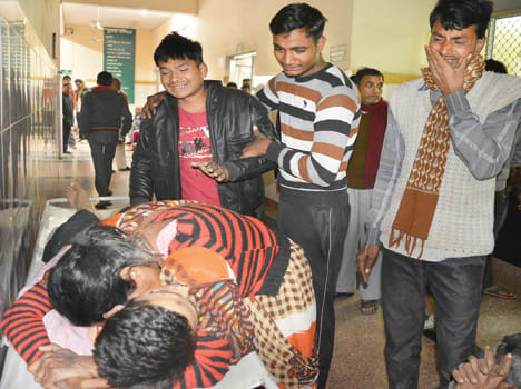 Three test takers died in collision with two bikes