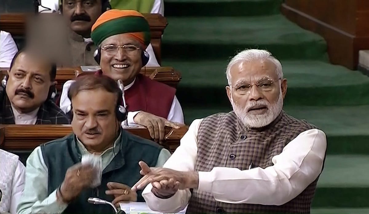 PM modi attack on opposition in rajyasabha after loksabha speech 