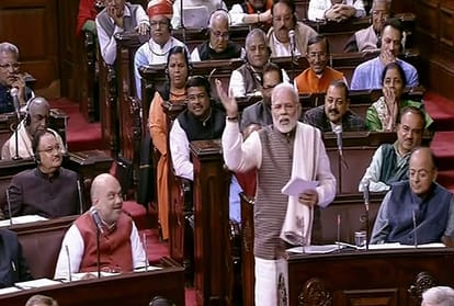 PM Modi attack on congress in Rajyasabha