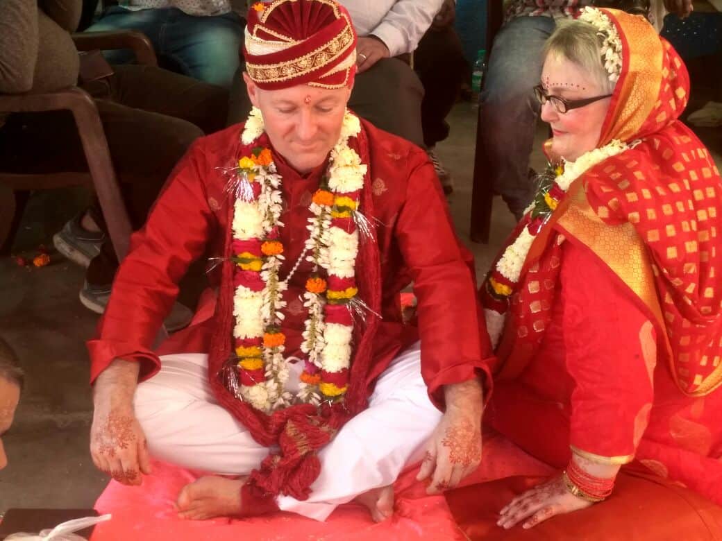 foreigner couple marriage in varanasi