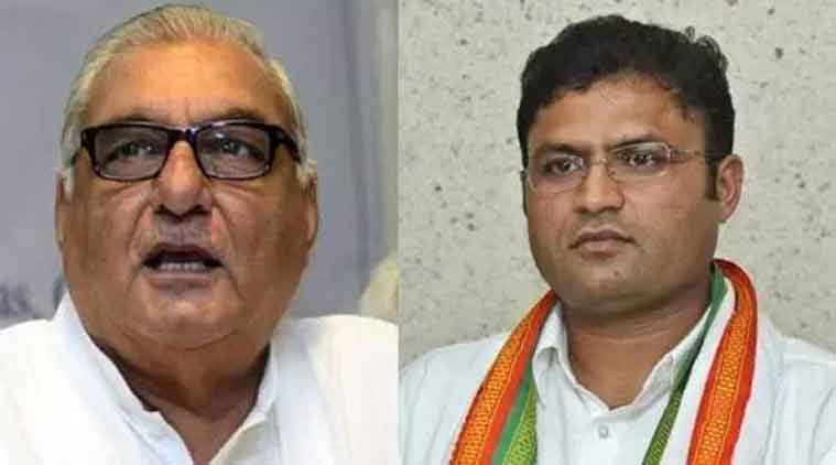 rebellion in haryana congress, bhupinder singh hooda vs ashok tanwar