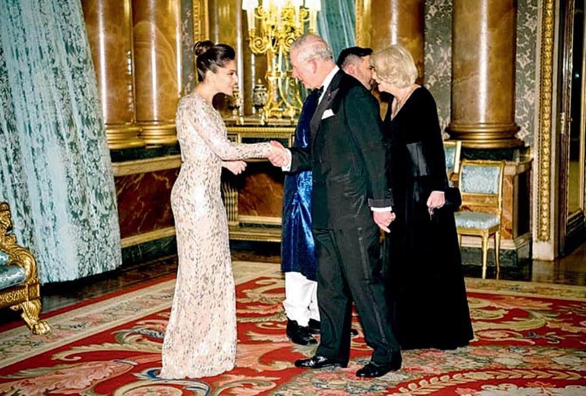 Kanika Kapoor gave singing performance 'Kabhi Kabhi Mere Dil Mein' At Buckingham Palace