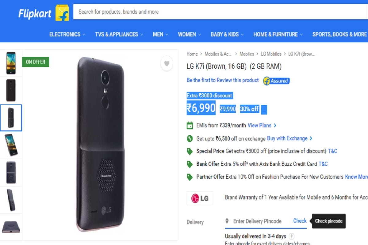 LG K7i with Mosquito Away Technology 