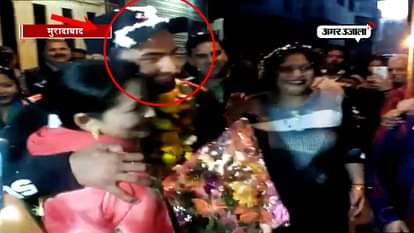 grand welcome of cricketer shiva singh in moradabad