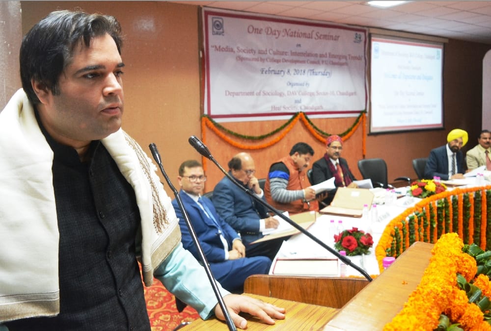 MP Varun Gandhi in chandigarh, city news