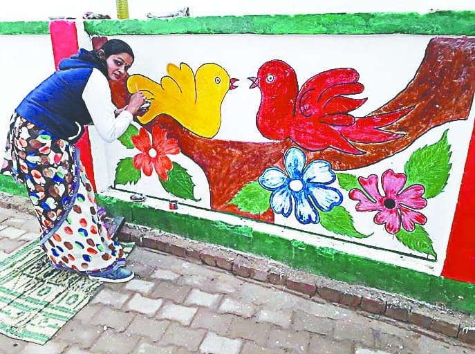 Vinita built temple to school in Chaproli 