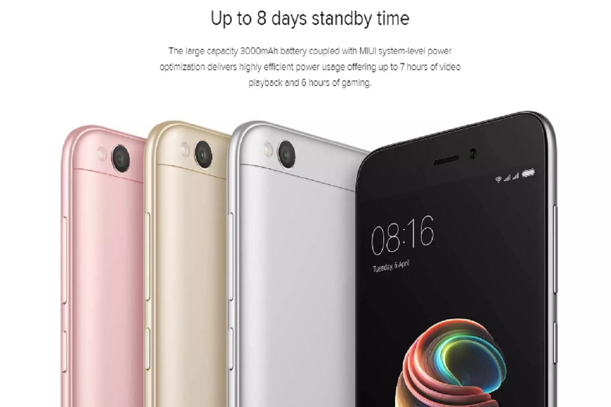Xiaomi Redmi 5a goes to sale today via flipkart and mi.com