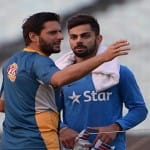शाहिद अफरीदी और विराट कोहली