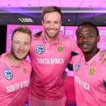 South Africa in pink dress