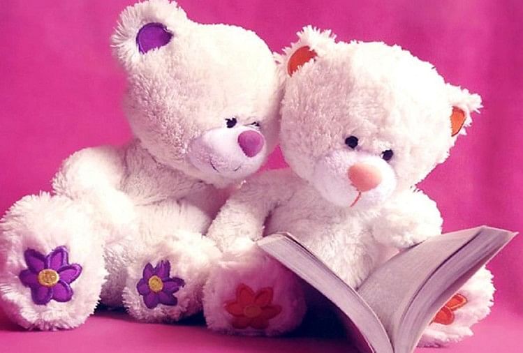 Teddy bear cute book toy valentine white blue HD wallpaper  Peakpx