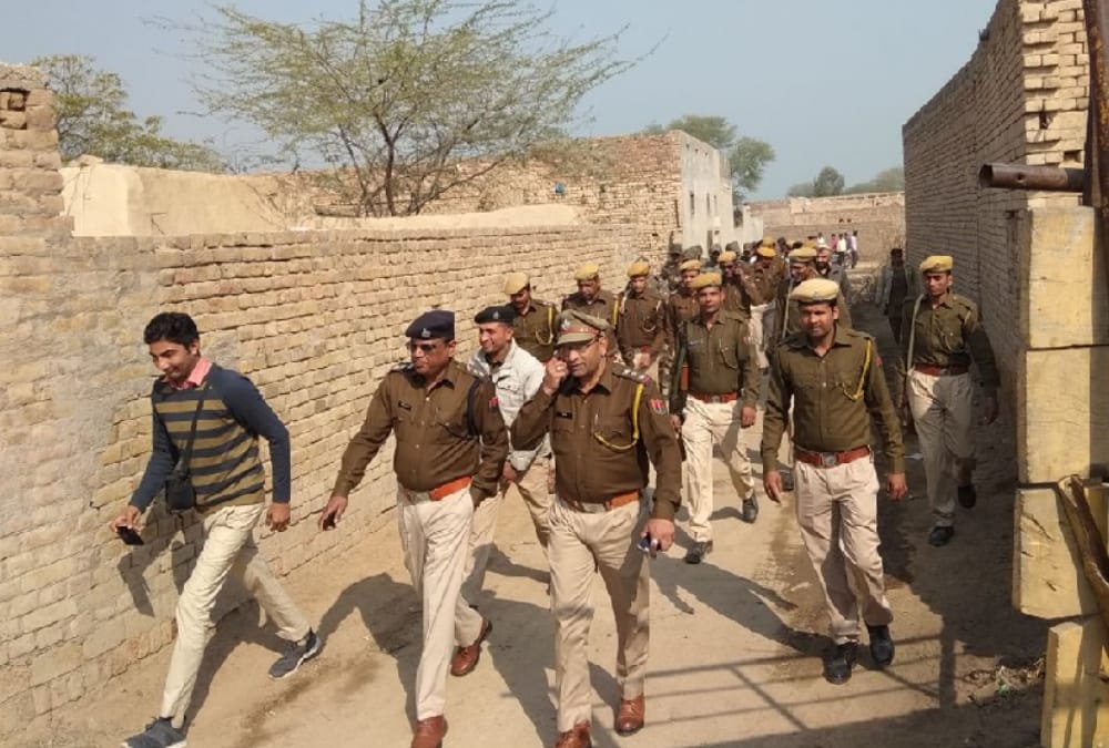 Rajasthan Police teams conducted search in village Kotha