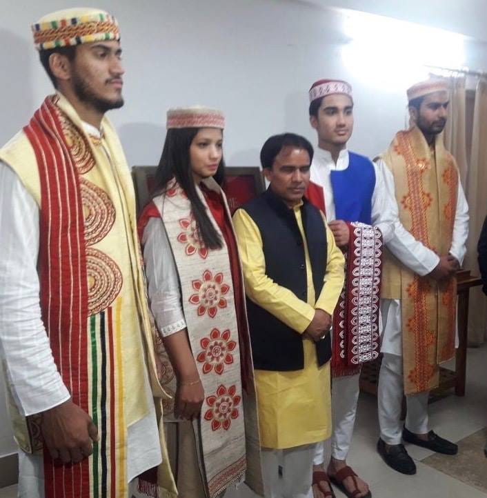Graphic Era University students dressed for the convocation of Uttarakhand