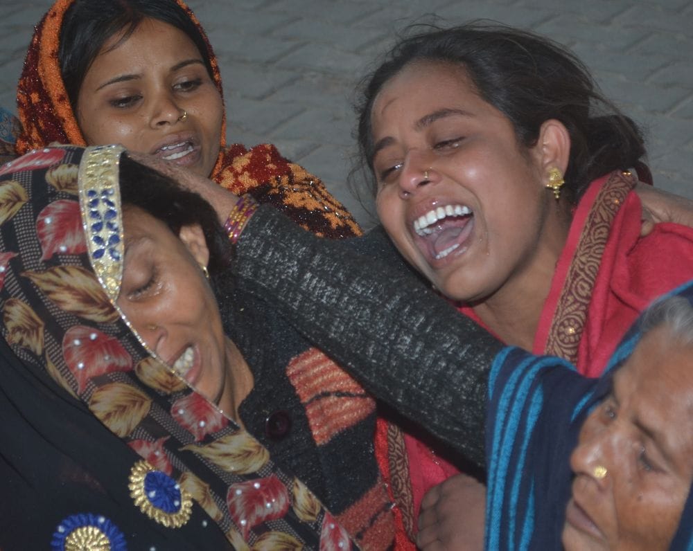 two died in road accident and many injured
