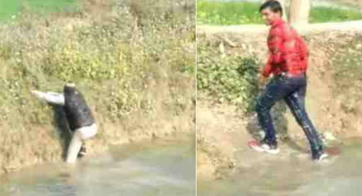 copycats jumped in canal after dm and ssp run for catch him