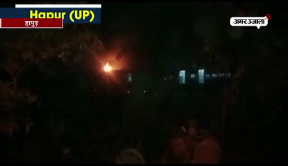 Fire breaks out in Jansadharan Express train's engine in Hapur