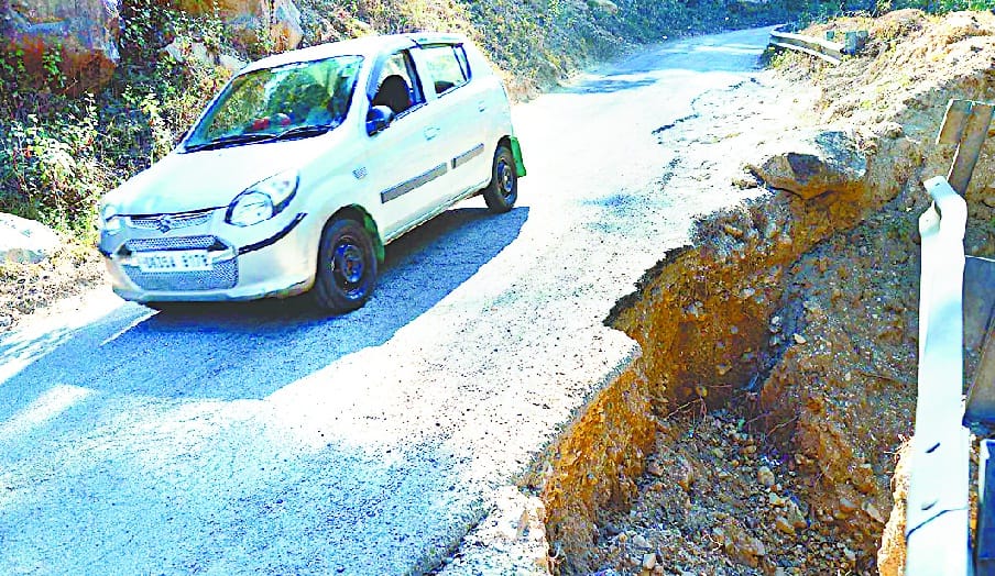 Road condition worsened when going under NH