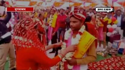 Hindu, Muslim couples tie the knot together in mass marriage in Moradabad