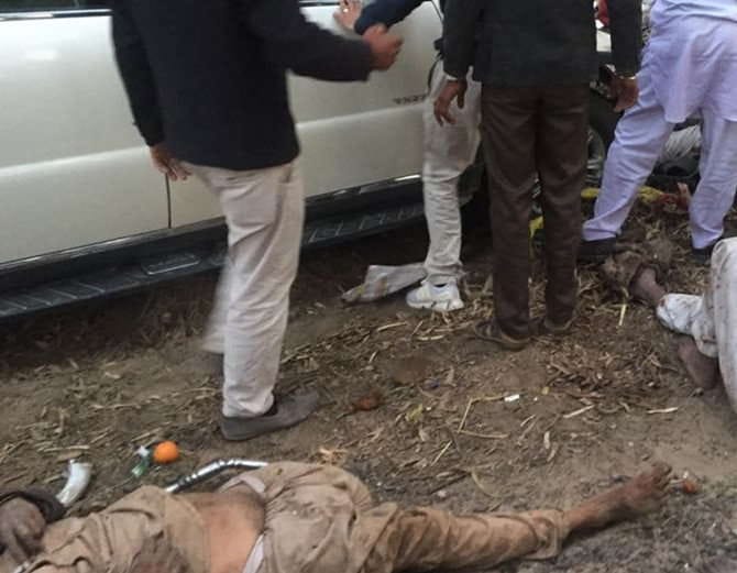 six people killed in fortuner car and auto accident near shri ganganagar