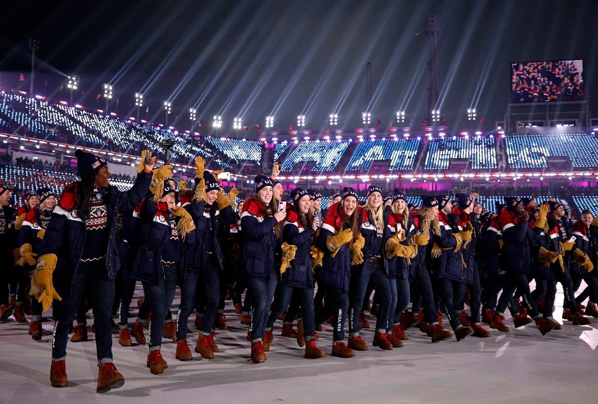 Opening ceremony of 23rd Winter Olympics With Hope for Peace between North korea and South Korea 
