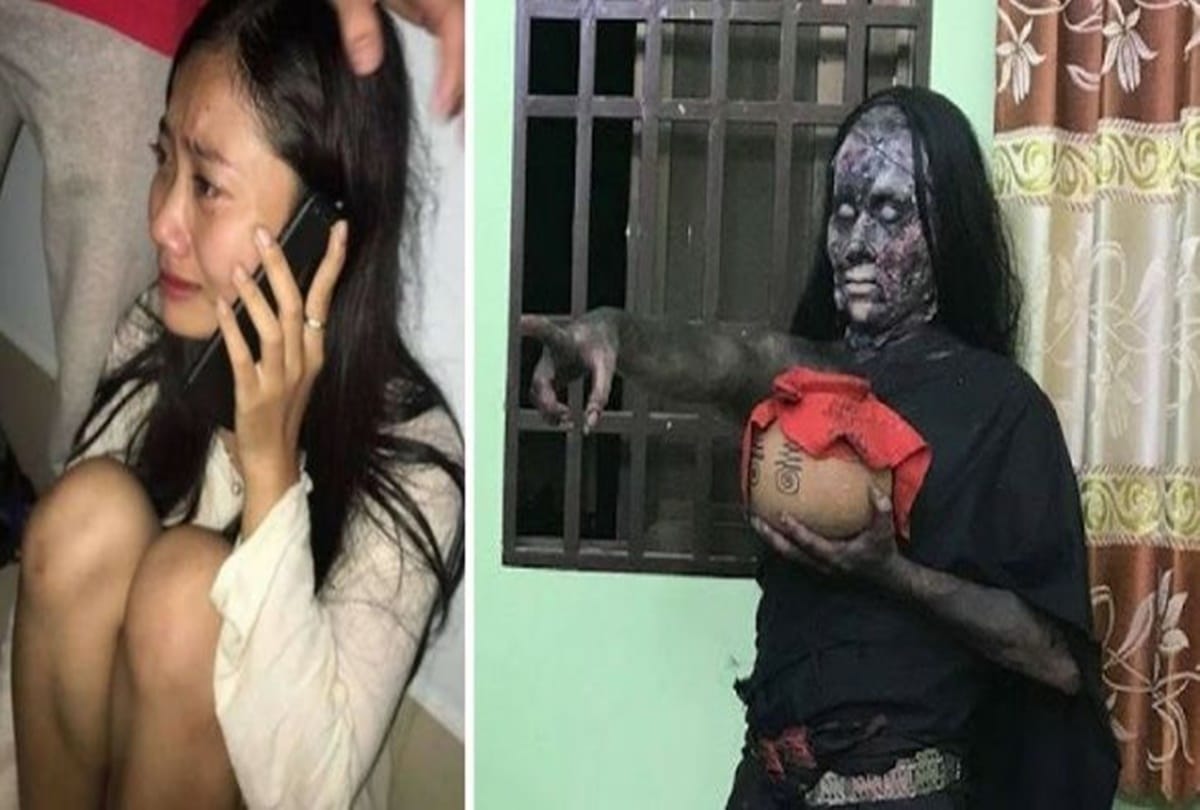 while shooting horror film this combodian actress allegedly gets possesed by supernatural power
