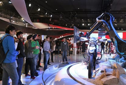Auto expo 2018: Super biker in auto expo