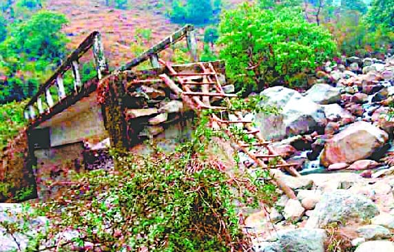 Repair of bridge not done even after six months