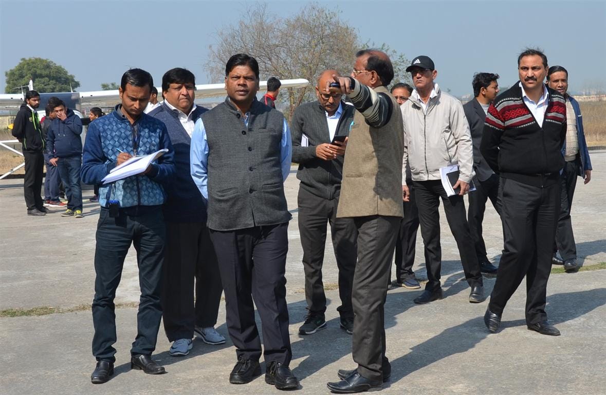 Special Secretary drew up the upgradation of Dhanipur Air Strip